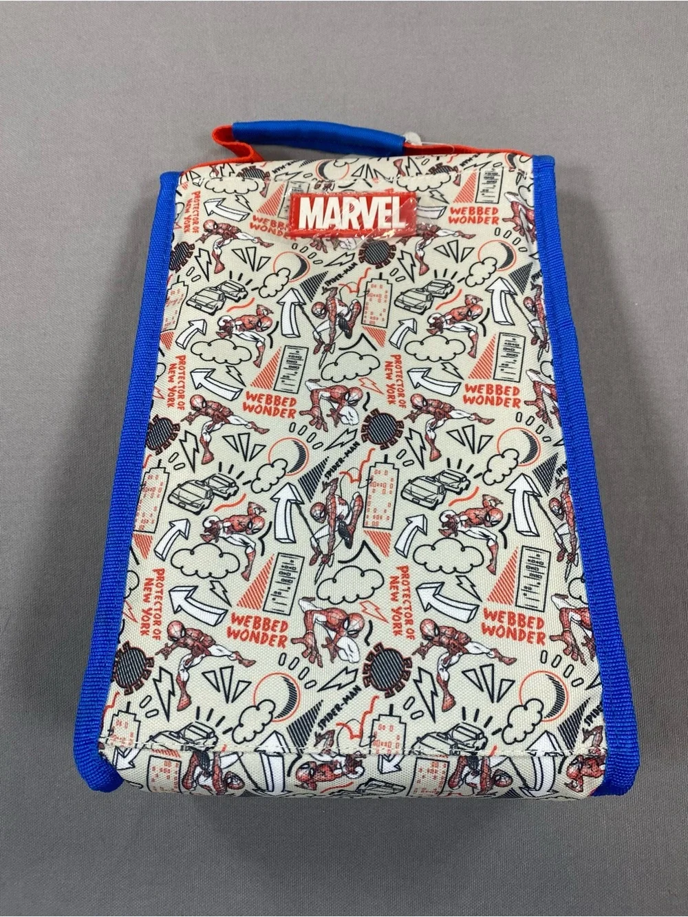 Marvel Spider-Man Kids Lunch Bag in Blue and Red